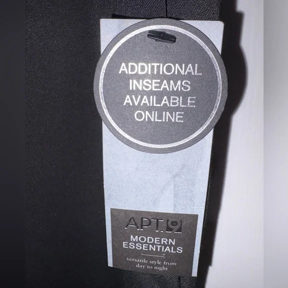 Apt. 9 Black Mid Rise Wide Leg Dress Pants Size 12 Shaping Solution - Picture 6 of 8